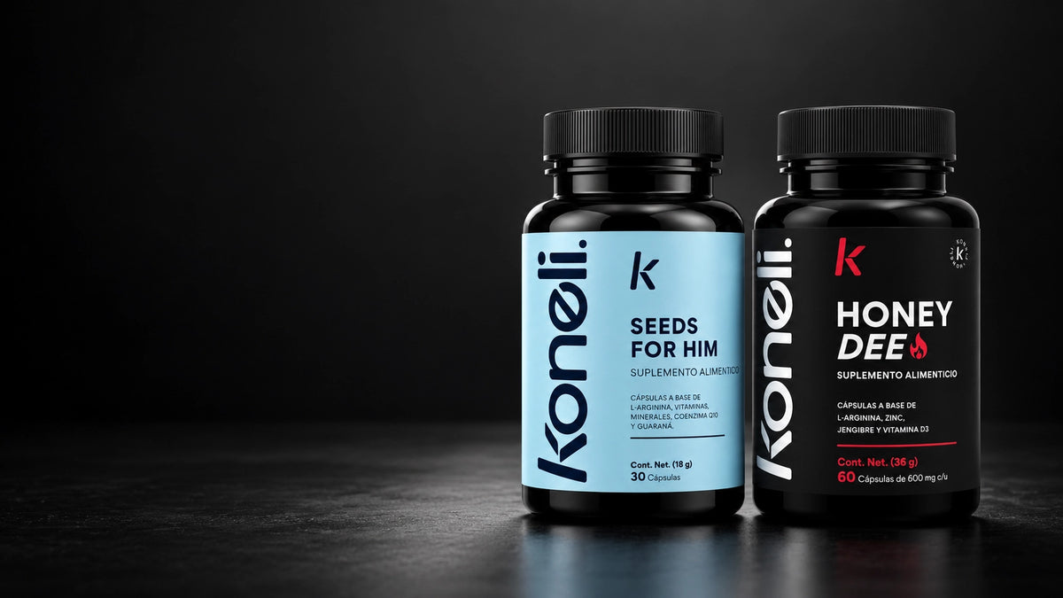 El Pack del Amor: Seeds For Him y Honey Dee sobre fondo azul de estudio